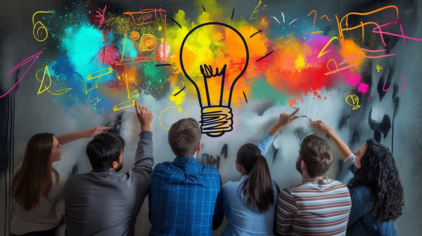 Personas compartiendo ideas